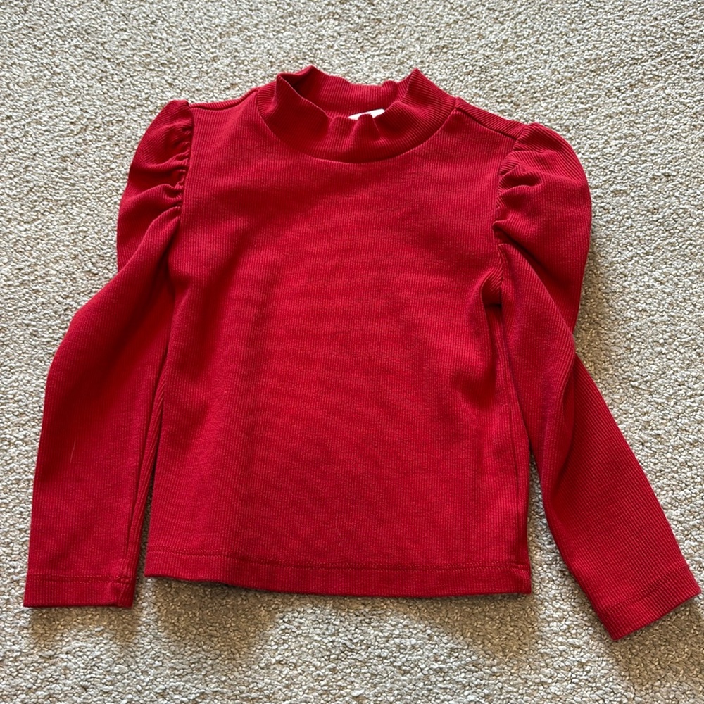 Baby GAP Red Ribbed Toddler Top